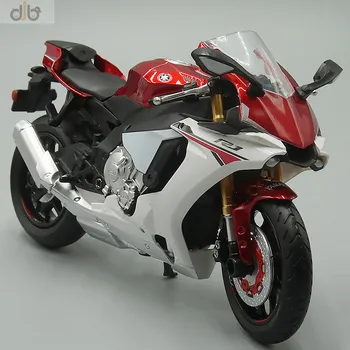  1:12 Molded под налягане модел на мотоциклет Играчка F-Yamaha YZF R1 Спортен мотор За събиране