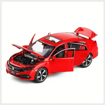  1:32 висока гражданска симулация модел на автомобила, 6 симулационни звукови и светлинни играчки с отворена врата, нови горещи продукти