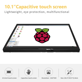  10,1 инча 10 инча LCD модул 1024*600 IPS дисплей raspberry pi екран със сензорен екран, поддръжка на pi3 pi4 3Б оранжево pi pi банан