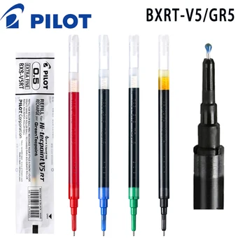  12 бр. Пилотни гел химикалки BXS-V5RT бензиностанция черен/син/червен/зелен за Hi-Techpoint BXRT-V5/GR5 течни мастила 0,5 мм химикалка химикалка
