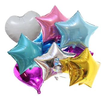  12шт 18-цолови Междузвездни Балони От Фолио BabyShower Globos Сърцето Гелиевый Топка Рожден Ден на 1-аз Парти Доставка на Сватбена Украса