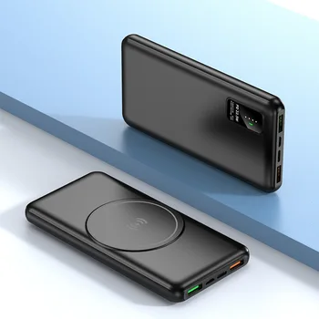  15 Вата Магнитно Qi Безжично Зарядно Устройство Power Bank 20000 ма за iPhone 13 12 Samsung Xiaomi Повербанк PD 22,5 W Бързо Зареждане на Powerbank