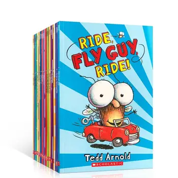  15 Книги / Набор от Английски на Usborne Книги за Деца Детски Книжки с Картинки Детска Известната История на Серията Fly Гай Весела Книга за Четене