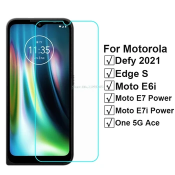  2-1 бр. Стъкло за Motorola Defy 2021 Закалено Стъкло за Motorola Edge S30 X30 Moto E6i Moto E7 i Power One 5G Ace Защитно фолио за екрана