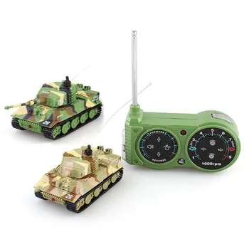  2117 1:72 Мини Радио-управляеми Танкове Модел на Военен Електрически Радиоуправляеми Автомобили Преносими Бойни Танкове Моделиране Подаръци Играчки за деца