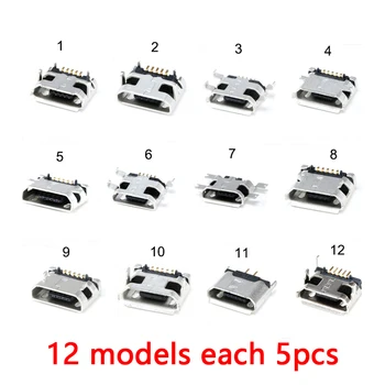  240 бр./кор. 24 Модели Micro USB Конектор Комплект за Конектор Jack USB Съединители Комплект за MP3/4 Lenovo, ZTE, Huawei, Samsung и SONY Xiaomi HTC