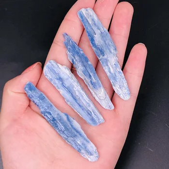  4ШТ Натурален Кианит Груб Камък Проба Crystal Rock Оригинален Минерал