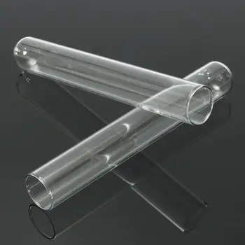  5 бр. прозрачни стъклени пробирок с U-образно дъно за училище/лабораторна стъклария, температурна устойчивост, стабилност