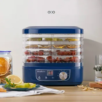  5 чинии интелектуална обновената версия на сушильной машини за плодове, зеленчуци, домашни животни, месо, въздушна сушилня за малки домакинства