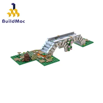  BuildMOC Архитектура 21325 Средновековен Сводест Мост Строителни Блокове, Определени Да Се Съберат Мост Тухли Играчки За Деца Подаръци За Рожден Ден
