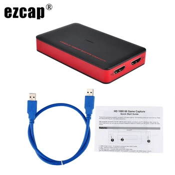  Ezcap 261 1080 P 60 кадъра в секунда, Аудио-Видео Карта Заснемане за IOS Телефон Детска Място Кутия За Запис, HDMI, USB 3.0 PC отразяване на живо на Плоча