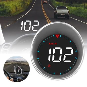  G5 Авто Централен Дисплей LED GPS HUD Цифрови Датчици за Скоростта на Километража Компас Проекторът на Предното стъкло, Аларма за Превишаване на Скоростта Централен Дисплей