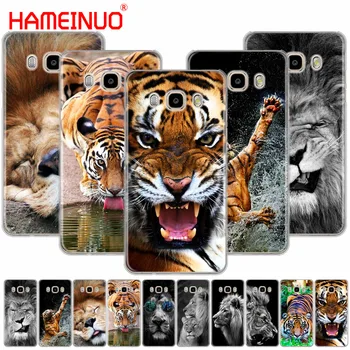  HAMEINUO Лъв, тигър Модни Сладък Животни калъф за вашия телефон, калъф за Samsung Galaxy J1 J2 J3 J7 J5 MINI ACE 2015 2016 министър