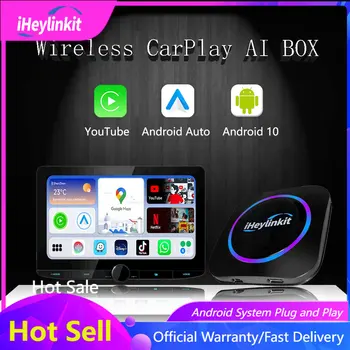  iheylink Мини Ai Box Apple CarPlay Безжичен Android Авто Потребителски Интерфейс UI Мобилни Приложения Netflix, YouTube 4G LTE Smart Link GPS