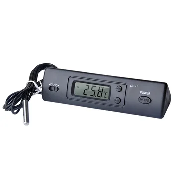  LCD Дисплей Авто Термометър, Часовници C/F температурен Контролер Вътрешен Външен Термостат с Автоматичен Сензор
