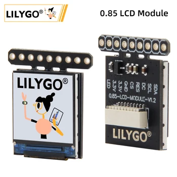  LILYGO® T-0,85 Инчов LCD модул GC9107 Пълноцветен Дисплей IPS 128*128 Екран Такса Развитие PH1.0 мм Държач на Кабела За Arduino