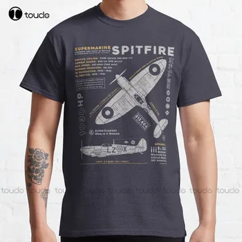  Spitfire Класическа Тениска Ризи За Момчетата На Поръчка Aldult Тийнейджърката Тениска Унисекс С Дигитален Печат Xs-5Xl Памук Коледен Подарък на Жените и Мъжете
