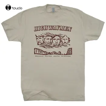  The Highwaymen Тениска Outlaw Country Music Band Реколта Мъжки Дамски Тениска Унисекс