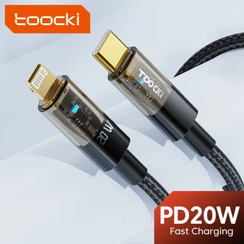  Toockipd 20 W C USB Кабел За iPhone 14 13 12 11 pro max Бързо Зарядно устройство 35 W за iPhone X XR 8 USB Type C до кабела lightning