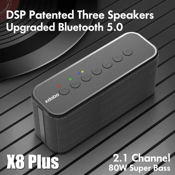  XDOBO X8 Plus 80 W Преносим Безжичен Бас Caixa De Som Bluetooth Високоговорител Power Bank TWS Субуфер Батерия 10400 mah аудио плеър