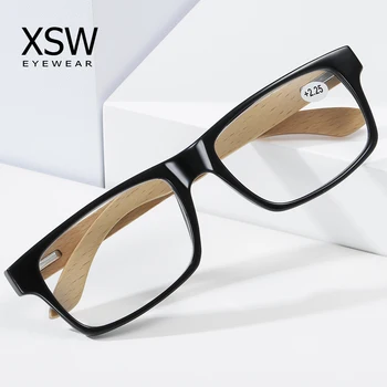  XSW Очила За Четене Мъжки Анти-Сини Лъчи Очила за Старческо Срещу Умора Компютърни Очила с +1.5 +2.0 +2.5 +3.0 +3.5 +4.0