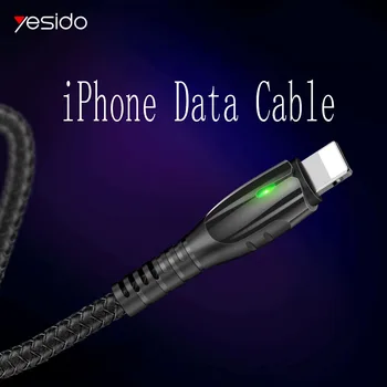  Yesido USB Кабел Lightning Кабел за Светкавица iPhone 12 11 Pro Max XR XS X 8 Plus iPad IOS За iPad Тел Мобилен телефон Кабел
