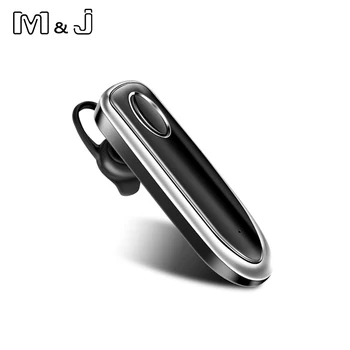  Безжични слушалки M & J Bluetooth с едно ухо, бизнес слушалка Bluetooth говорител, 24 часа за възпроизвеждане на бизнес / управление