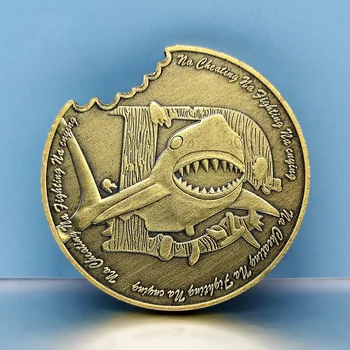  Голяма Бяла Акула Сувенирни Медал За Защита На Животните Стария Икона За Изневяра На Борбата На Плач Възпоменателна Монета