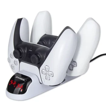  Двойно-Бързо Зарядно Устройство за PS5 Controller Type-C зарядно устройство ще захранване на Поставка Зарядно устройство за Sony PlayStation 5 Джойстик Геймпад Поставка за Зареждане