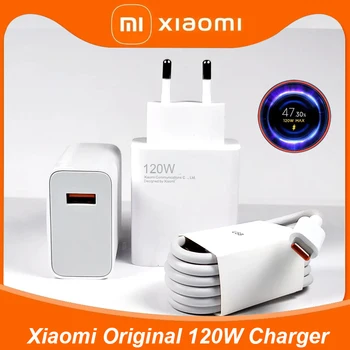  ЕС Оригинално Зарядно устройство Xiaomi 120 W Бързо Зарядно Устройство за Бързо Зареждане на Xiaomi 10 Redmi K30 Pro/10X Poco Pro F4 GT с кабел Type-C