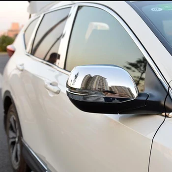  За Honda CRV CR-V 2012-2019 ABS хром/карбон, Кола Странично Огледало за обратно виждане, Шапка, накладки, рамка лампи, аксесоари, 2 бр.
