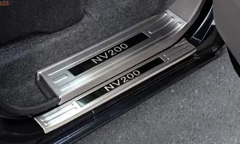  За Nissan NV200 2016-2018 Благородна Пороговая каишка от неръждаема стомана, посрещат с педал, Защита от надраскване, Автомобилен стайлинг