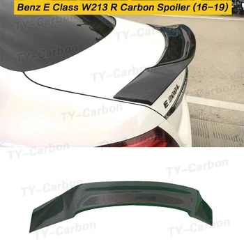  Заден Спойлер Броня за Mercedes-Benz E Class W213 E63 AMG Седан 2016-2019 Заден Багажник Багажника Устна от Настоящето Въглеродни Влакна FRP R Стил