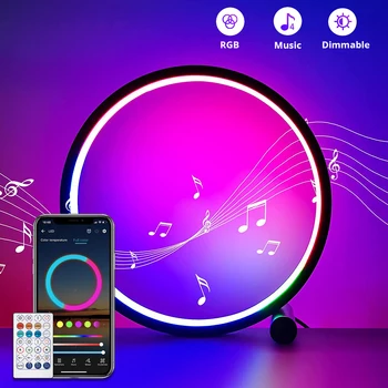  Интелигентен Led нощна светлина RGB Атмосфера Настолна Лампа Bluetooth Приложението за Управление на Затъмняване Настолна Игра Спалня Прикроватное Украса