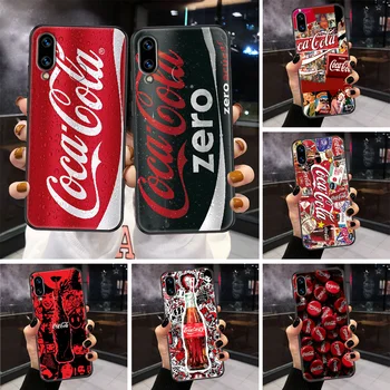  Калъф за телефон на coca-cola за Huawei Honor 6A 7A 7C 8A 8Х8 9 9X10 10i 20 Lite Pro, черен луксозен силиконов калъф hoesjes, модерен калъф