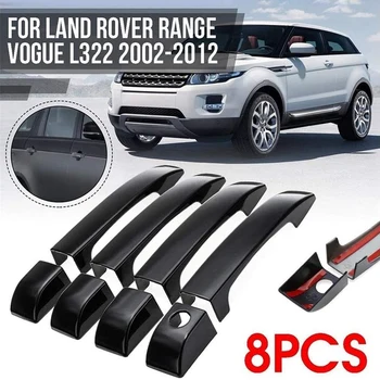 Капачки На Автомобилни Врати Дръжки Покритие Лъскав Черен Калъф За Външни Врати Дръжки Land Range Rover L322 2002-2012