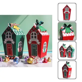  Кутия за Коледни Подаръци, Хартиени Кутии За Сладкиши Ярки цветни Трайни Необичайни Нежни Коледни Подаръци Кутия за Детски Подаръци