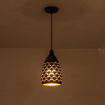  Люспести кухи стил, iron тавана лампа, led лампа, висящ кабел, висящи лампи за дневна, ресторант, стълбищно осветление