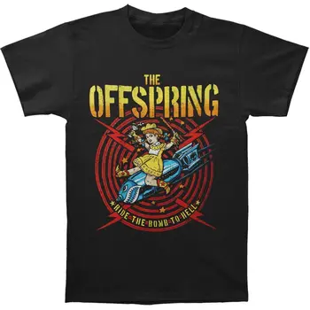  Модерна Мъжка тениска Offspring Ride The Bomb 2013 Tour, Ежедневни тениски с Графичен Принтом, Мъжка Тениска с Къс Ръкав, Забавни Тениски