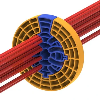  Мрежово устройство за прочесывания Гребен за кабел огнеупорна ABS пластмаса Гъвкав кабел от категория 5 и 6 мрежови кабели Инструменти за полагане и прочесывания