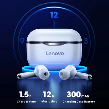 НОВ Оригинален Lenovo LP1 TWS Безжични Слушалки Bluetooth слушалки Двойна Стерео намаляване на шума Бас Сензорно Управление Дълъг Режим на изчакване