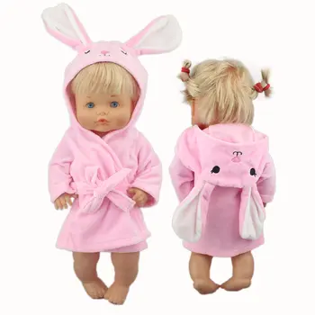  Нов скъпа хавлия с животни, костюм За кукла Nenuco 42 см, 17 См, Дрехи, Детски Кукли