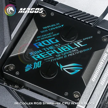  Охладител за cpu блока ARGB Симфония ROG Издание за LGA1700 1200 20XX 115X Intel всички серии, инсталация на шаблон