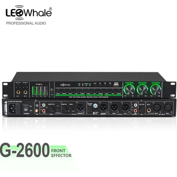  Процесор цифрови аудиоэффектов LEOwh с 32-битов DSP, Bluetooth, Професионален звуков процесор Микрофон за караоке Stag