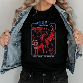  Сатана, Демони, Ужасно Реколта Тениска на 90-те Години, Върхове със Страшна Картина В стила на Харадзюку, Дамски Мъжки Ежедневни Модерна Тениска, Camisetas Mujer, Дропшиппинг