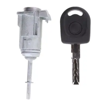  Сребърен Автомобилен Ключ на Цилиндъра Замъка Лявата Врата За автомобил VW B5 96-05