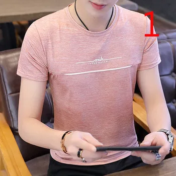  Тениска с къс ръкав в британския стил и мъжка лятна тънка корейската версия тенденцията на мъжки ризи с къс ръкав