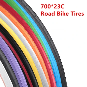  Фиксирана Прехвърляне на Односкоростная Велосипедна Гума 700C 23 ° Цветни Пътен под Наем PSI 110 Трайни Тъпо Велосипедни Детайли