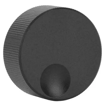  Черна Завъртане на Дръжката на Потенциометъра Энкодера С Винт Пластмасова Матирана Твърда Алуминиева Дръжка за Регулиране на силата на Звука за Потенциометъра 6 mm 33 мм