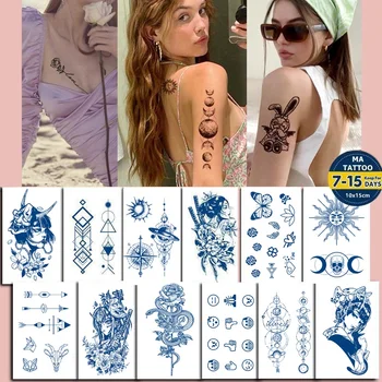  【Запознайте се с Магическа татуировка】 10 см x 15 см трае до 15 дни Магическа татуировка Водоустойчив временна татуировка Стикер